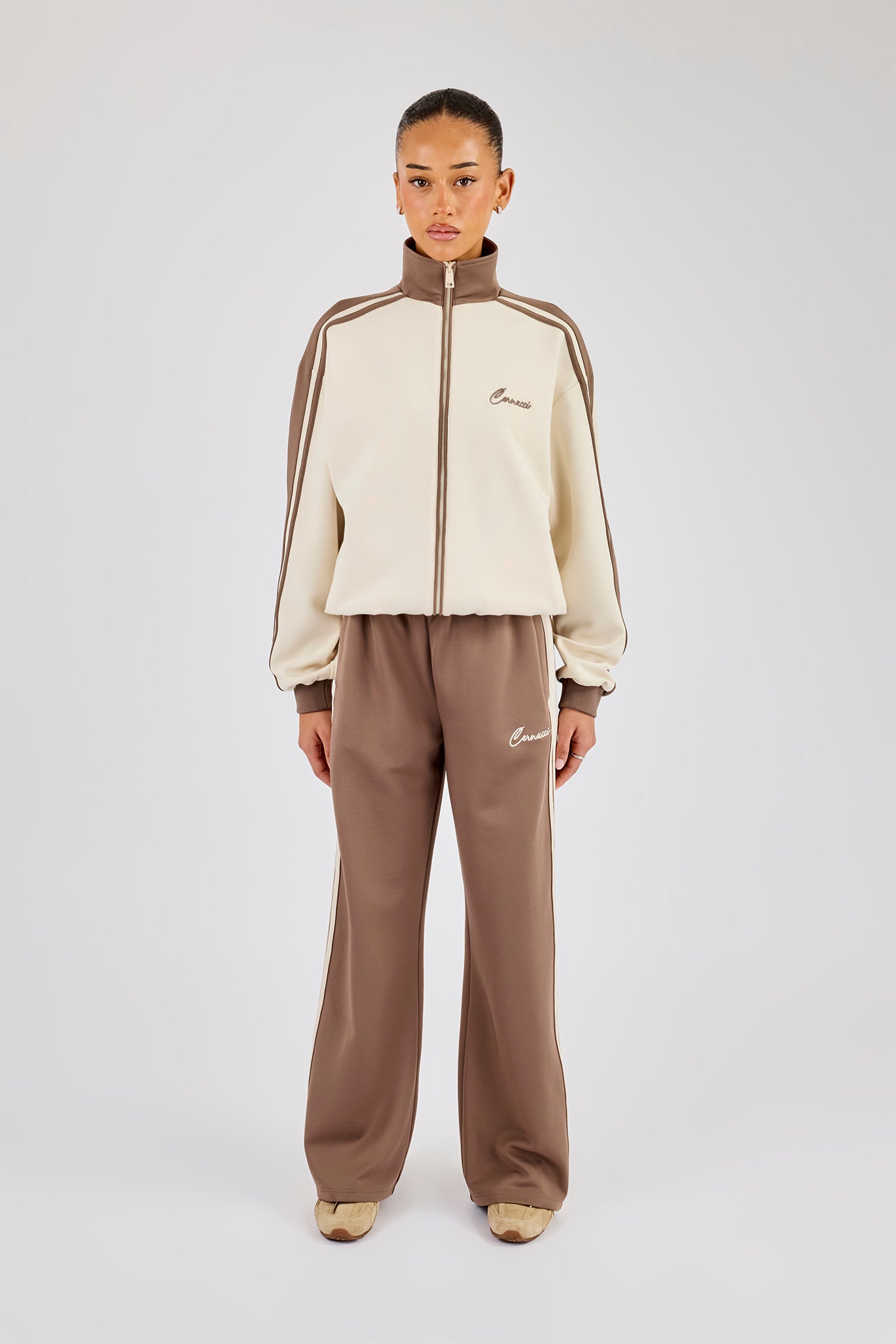 Contrast Detail Track Top & Pant